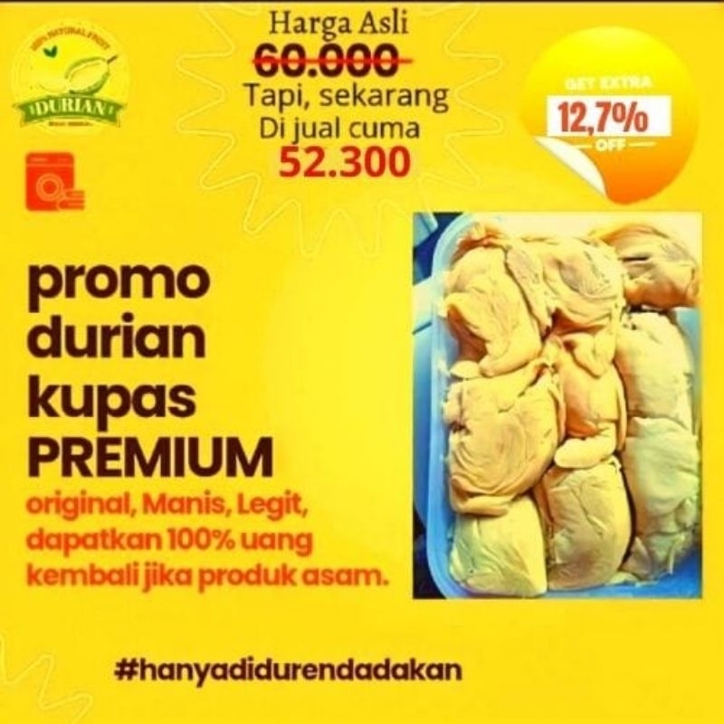 

Durian Kupas Medan Premium – Manis Legit & Fresh 500 gr