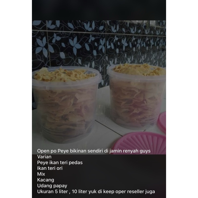 

Peye dijamin renyah 100 persen