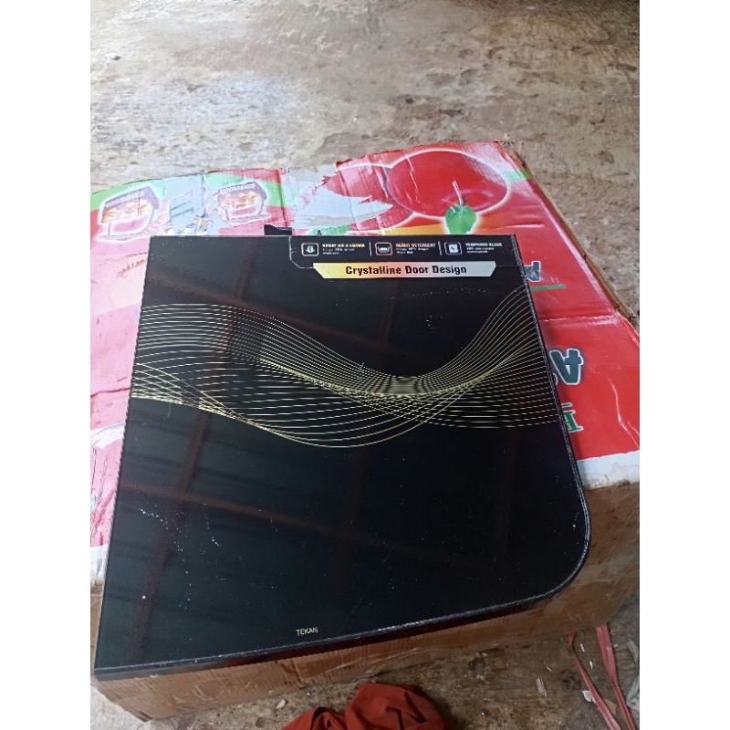 tutup mesin cuci polytron 8kg kaca