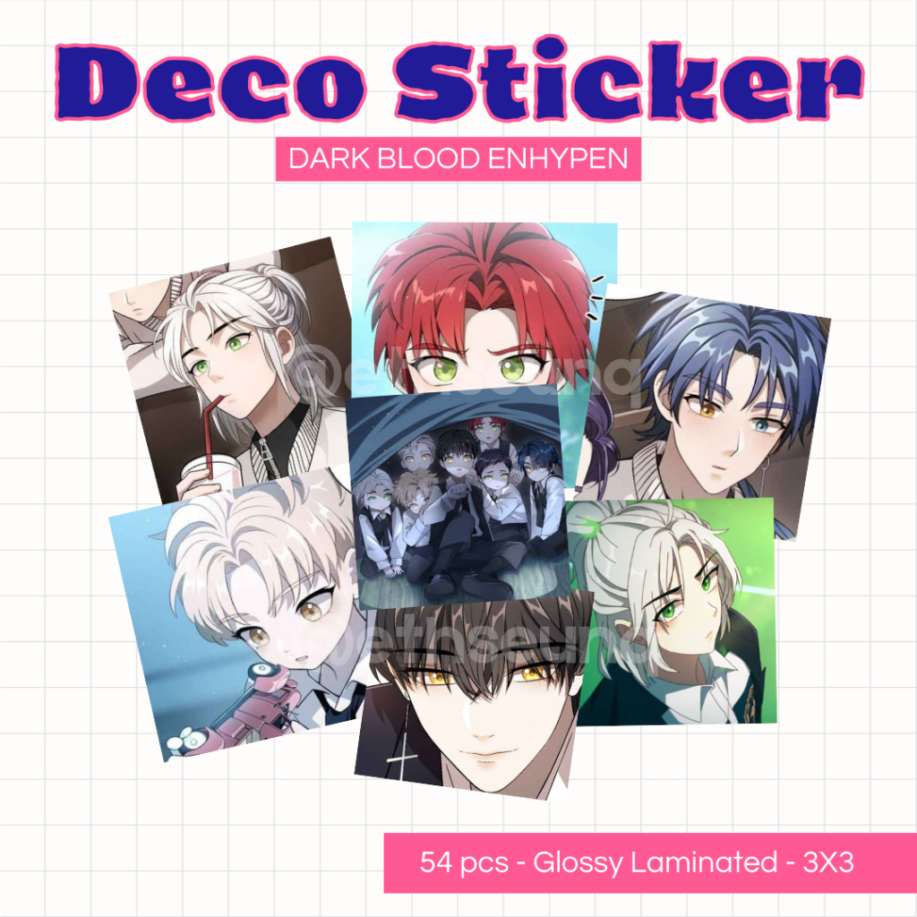 [54 pcs]Sticker Set Deco Dark moon [ENHYPEN]