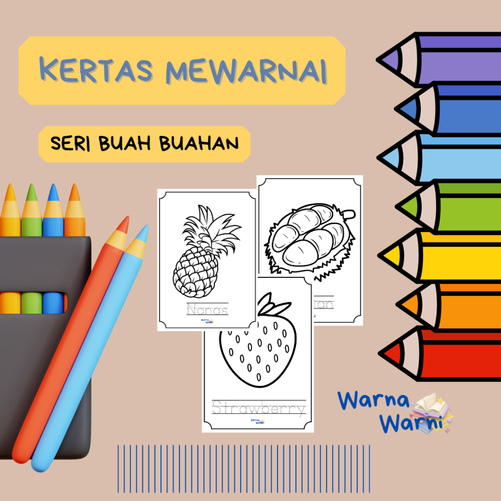 

KERTAS MEWARNAI DAN MENULIS 20 LEMBAR (SERI BUAH)