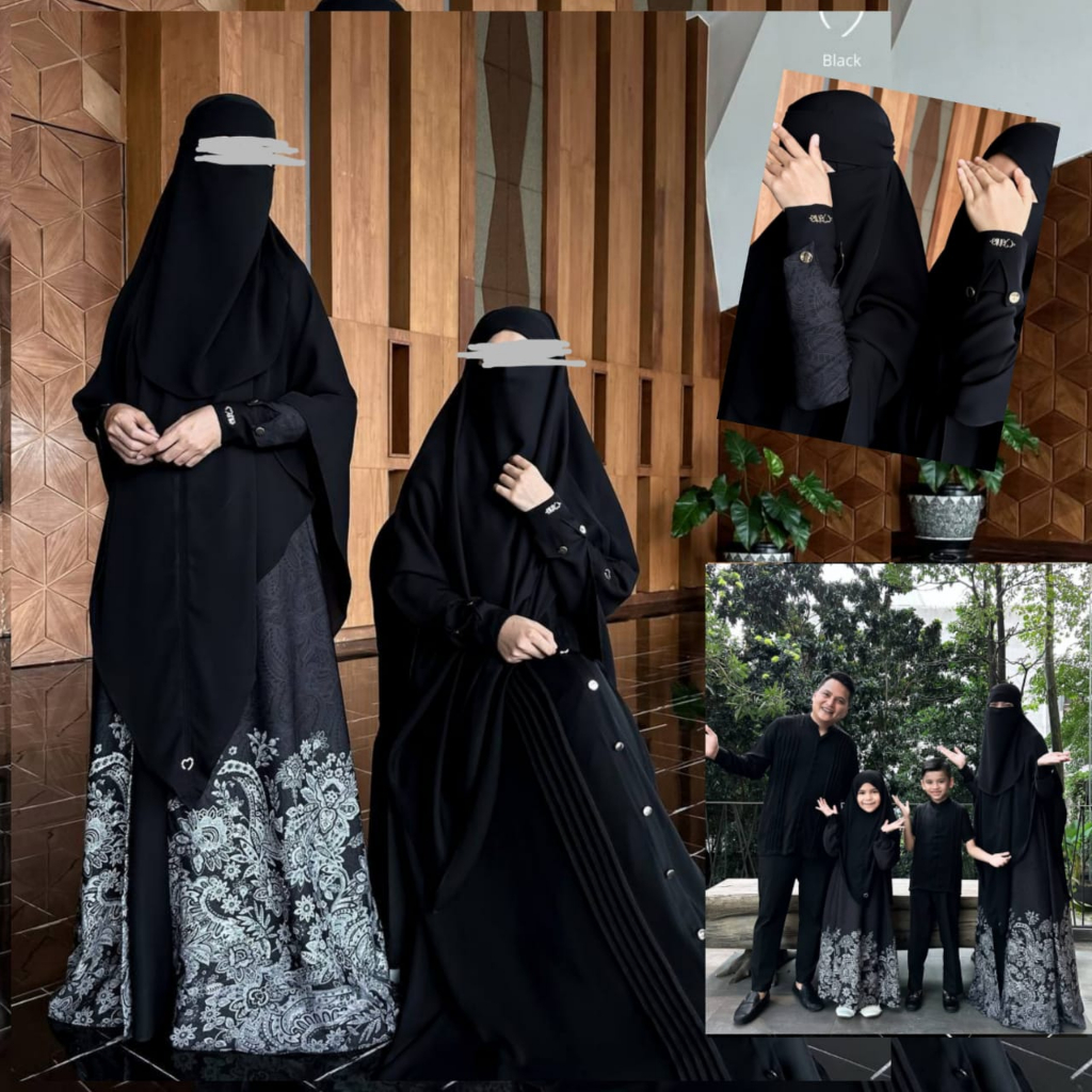 Jameela Maleeha Set Gamis Couple Syari by Mahira Fursan