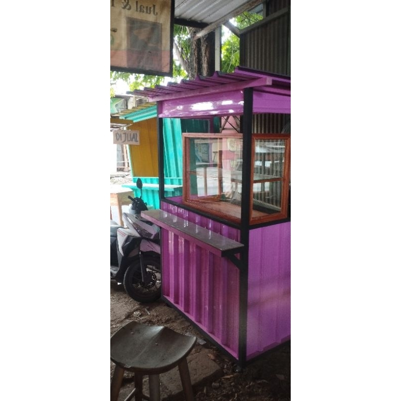 rombong warung nasi plus etalase