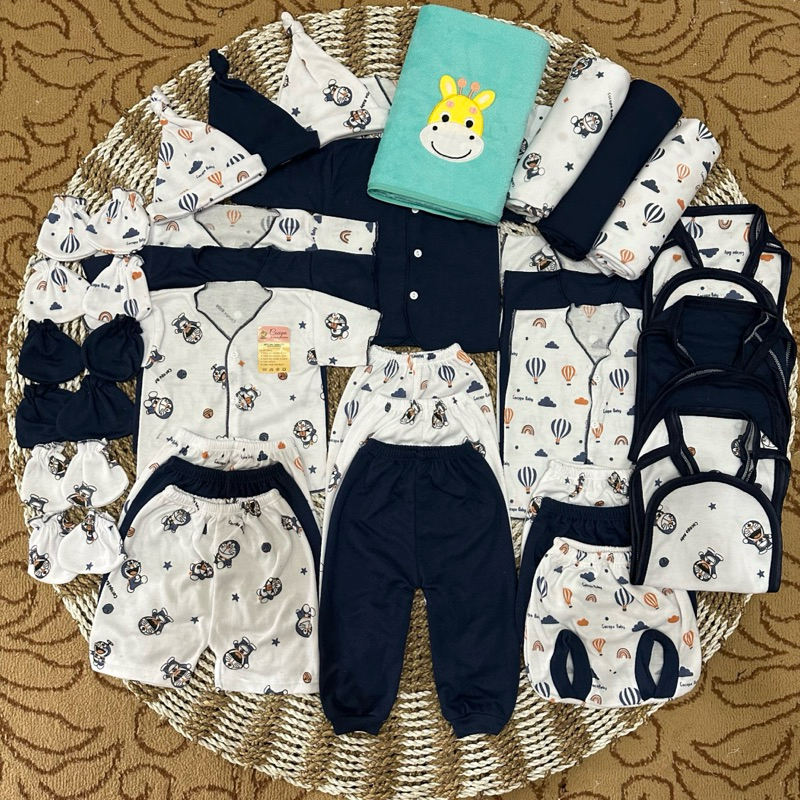 NAVY Doraemon paket perlengkapan bayi baru lahir 43pcs