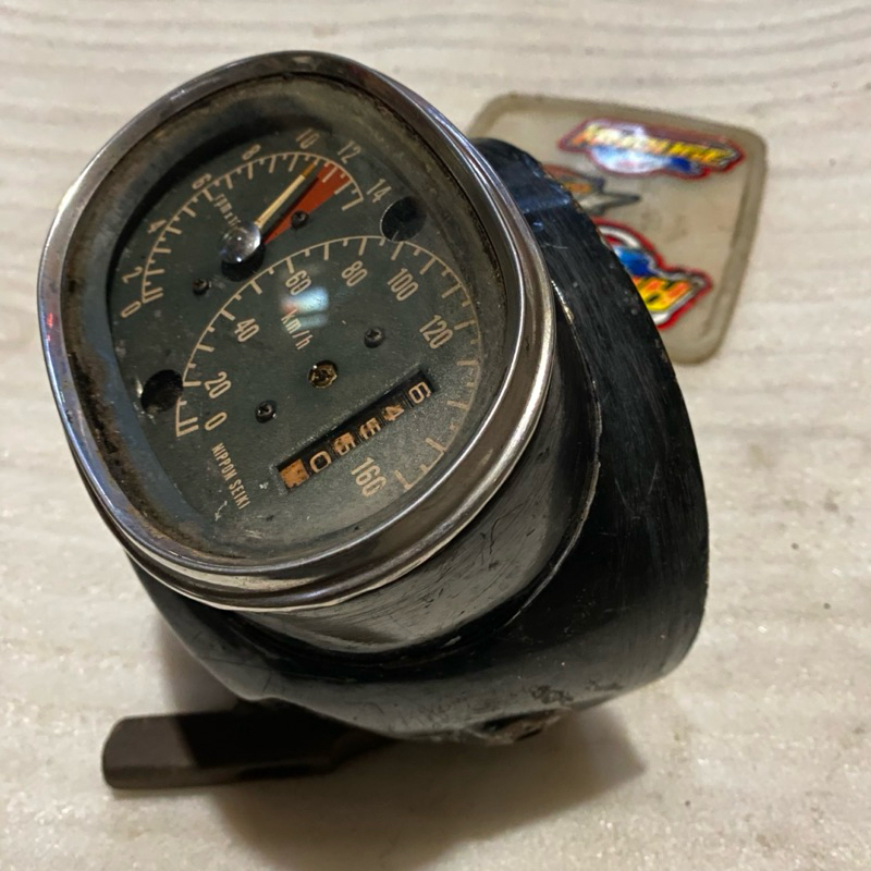 batok lampu depan spido spedo spidometer spedometer speedometer odometer gauge motor Honda cb125 cb 