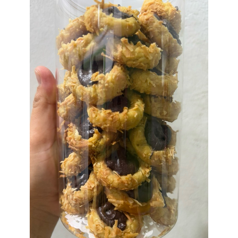 

kue kering Tumbprint coklat