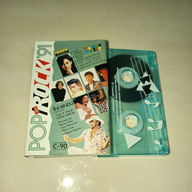 KASET POP ROCK '91 NIKE ARDILLA COCKTAIL SURABAYA ROCK BAND RENNY JAYUSMAN CUT IRNA YEVIE NABELA MAY
