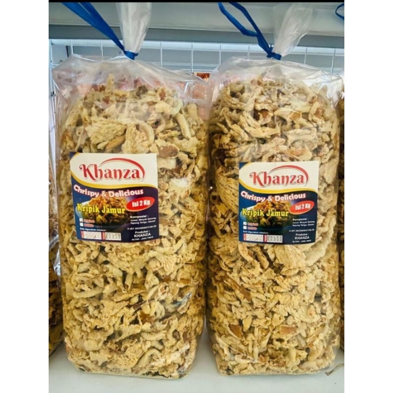 

Kripik jamur renyah dan gurih 500gr/1000gr