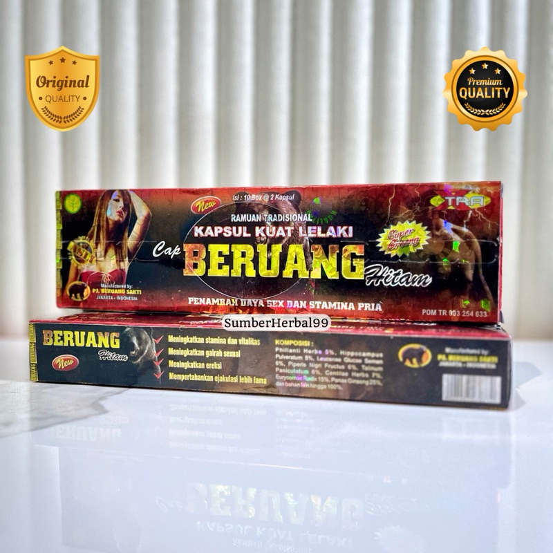 BERUANG HITAM KAPSUL ORIGINAL