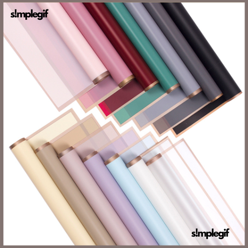 

Kertas Buket Bunga Flower Wrapping Flower Paper List Gold Cellophane Florist KB010