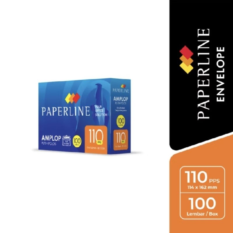 

[PAK] AMPLOP PUTIH PAPERLINE 110 PPS / AMPLOP PUTIH UKURAN 114 X 162 MM