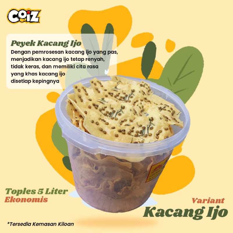 peyek kacang ijo toples 5 liter
