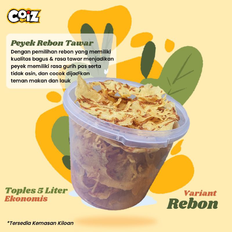 

peyek rebon toples 5 liter