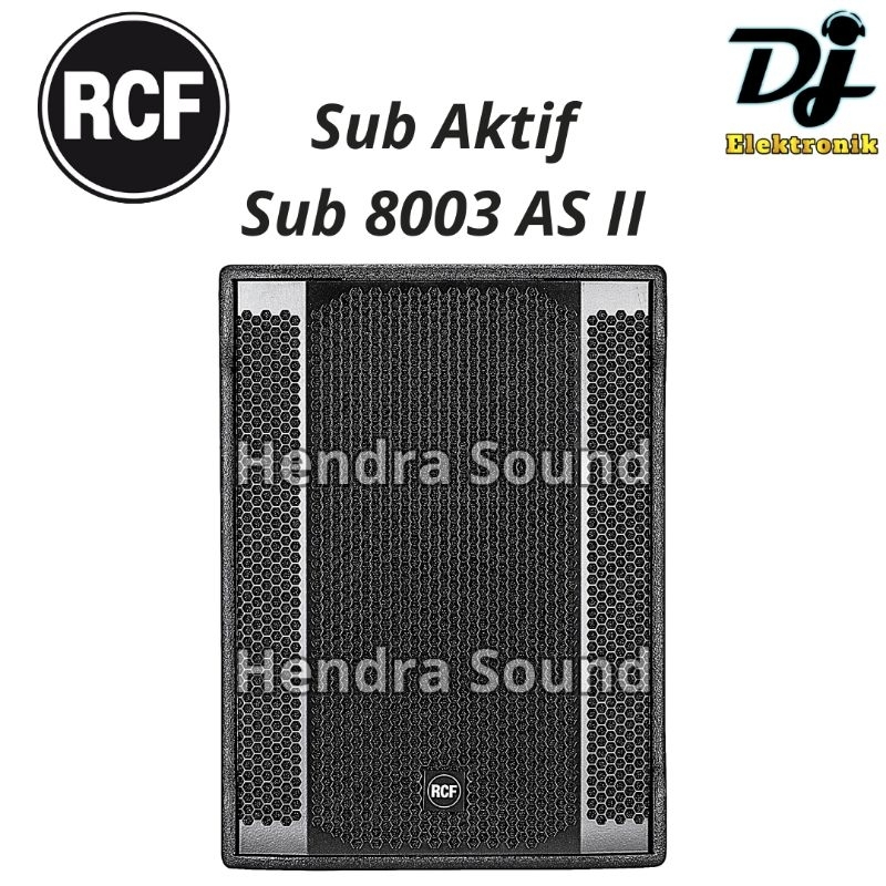 RCF ● SUB 8003 AS II / SUB8003 AS II - Speaker Subwoofer Aktif 18 inch (ORI ITALY)