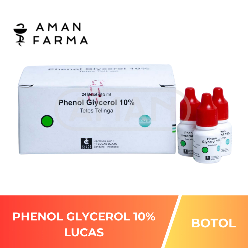 PHENOL GLYCEROL 10% TETS TELINGA BOX ISI 24