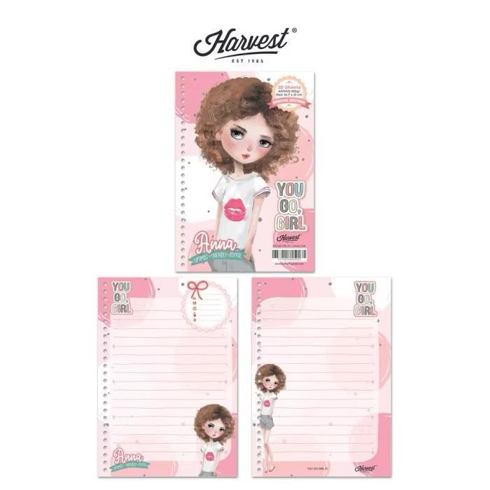 

Gramedia Tunjungan : Loose Leaf / Kertas Binder Harvest A5 - You Go Girl! Anna