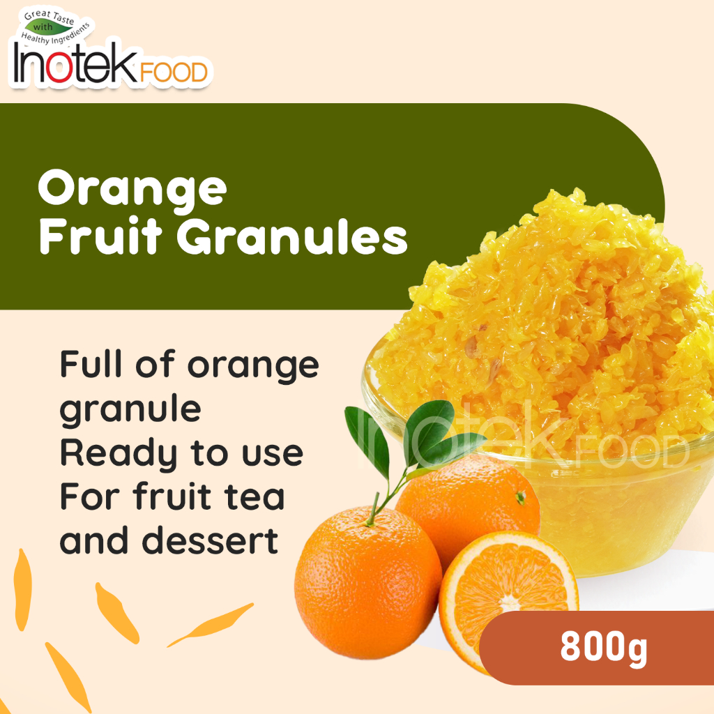 

Doking - Canned Orange Granule 800gr - Bulir Jeruk Kaleng Siap Pakai