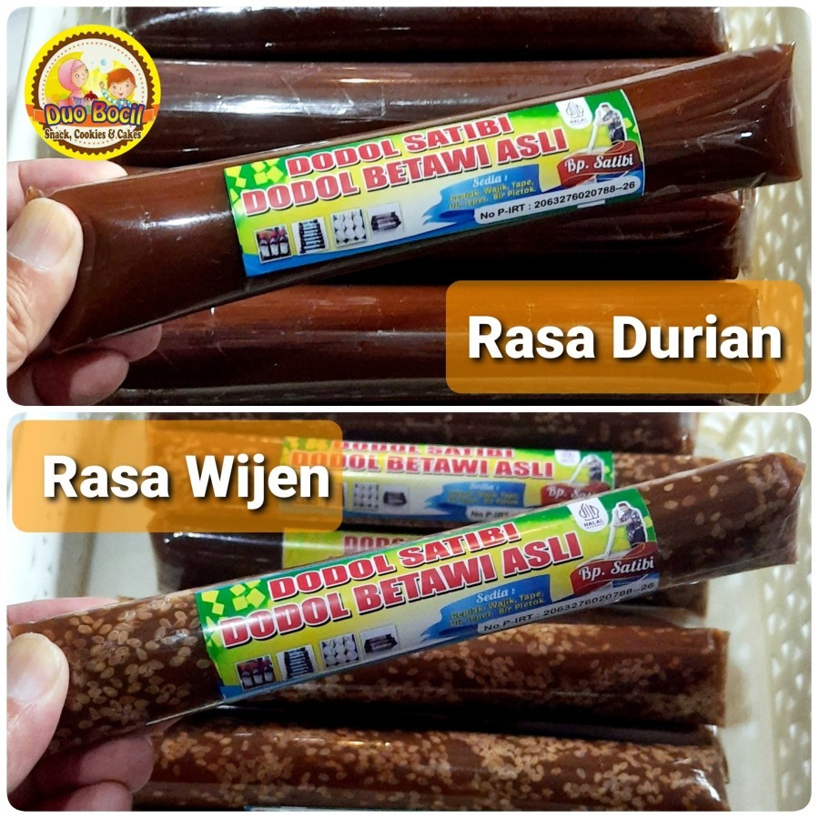 

DODOL BETAWIE ASLI SATIBI 100 Gram - Duo Bocil Snack