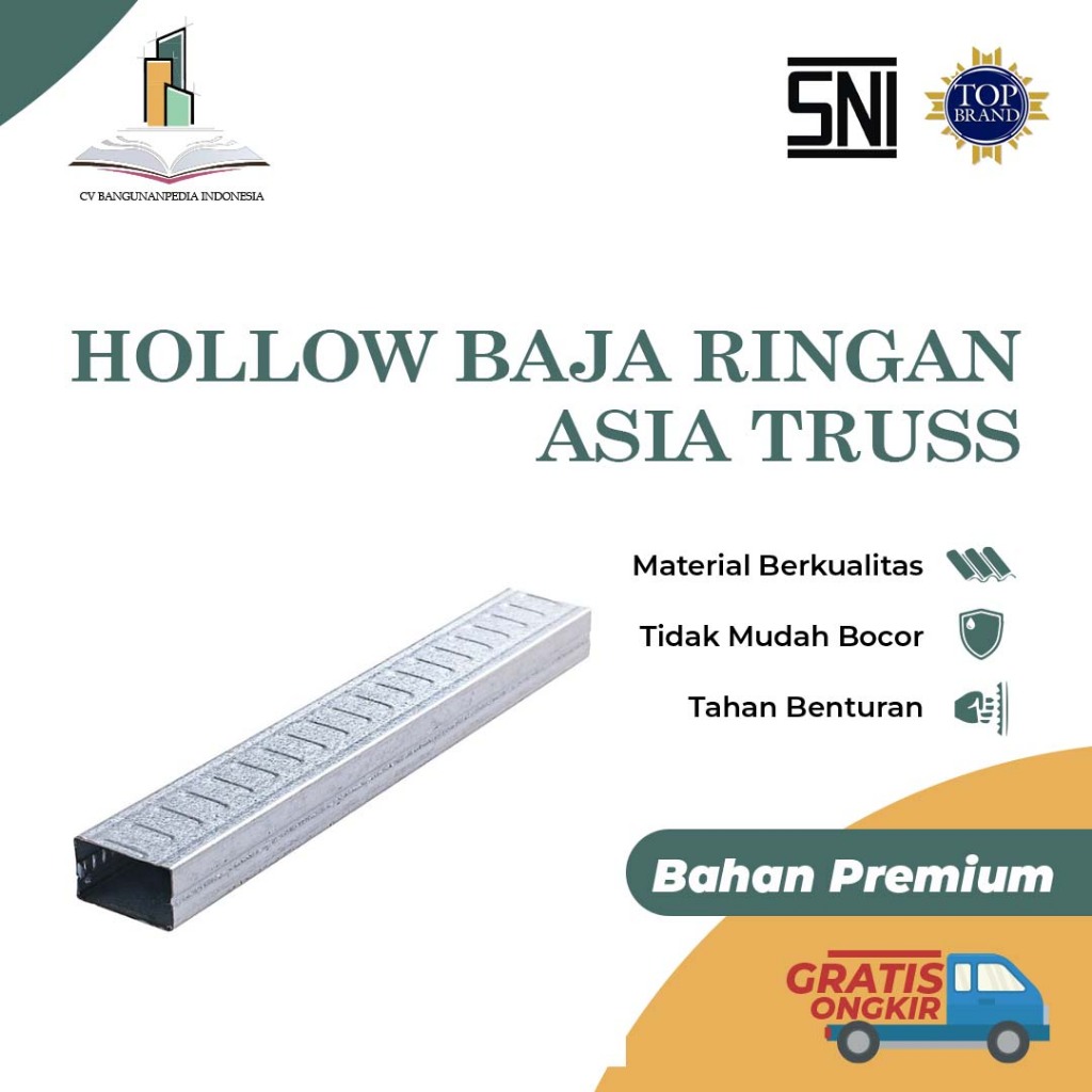HOLLOW BAJA RINGAN ASIA TRUSS 2X4 DAN 4X4 MURAH MEDAN