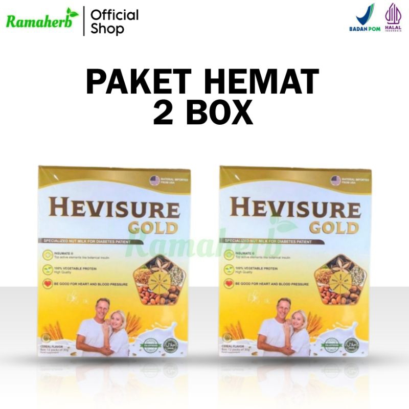 

Hevisure Gold Original 2 Box Susu Diabetes Kencing Manis