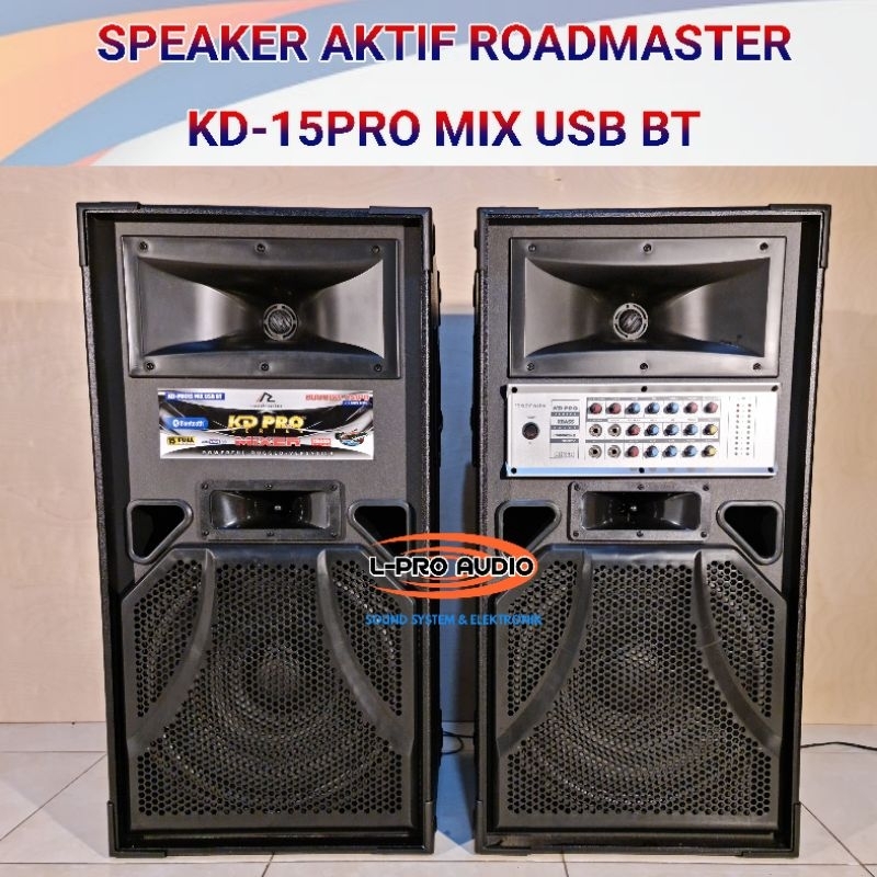 Speaker aktif ROADMASTER KD PRO 15BT PROMO Bonus mic SHURE BETA-58