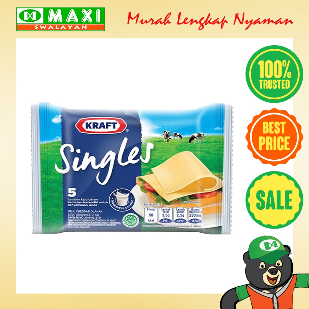 

Kraft Keju Singles isi 5 150gr