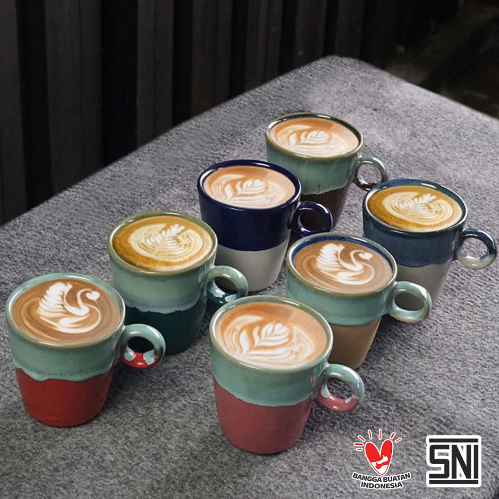 Naruna Cangkir Keramik Handle Ring