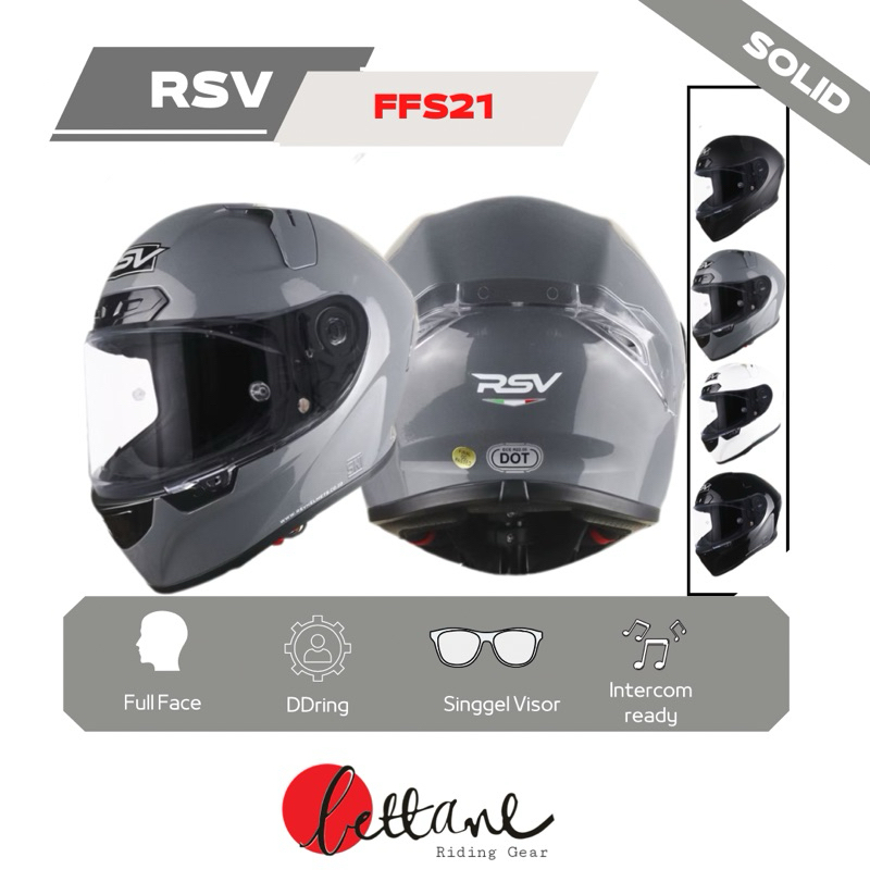RSV FFS21 Solid | Helm Full face RSV