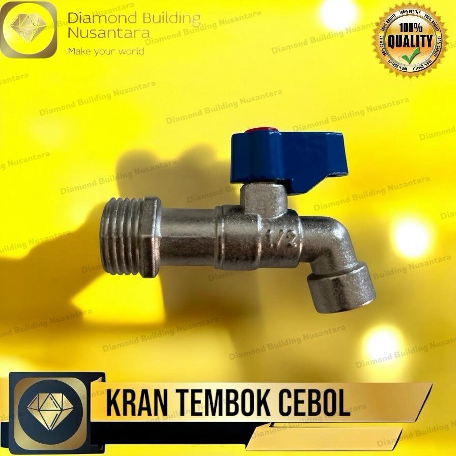 Kran Air Tembok Kran Air Besi Pendek 1/2" Inch