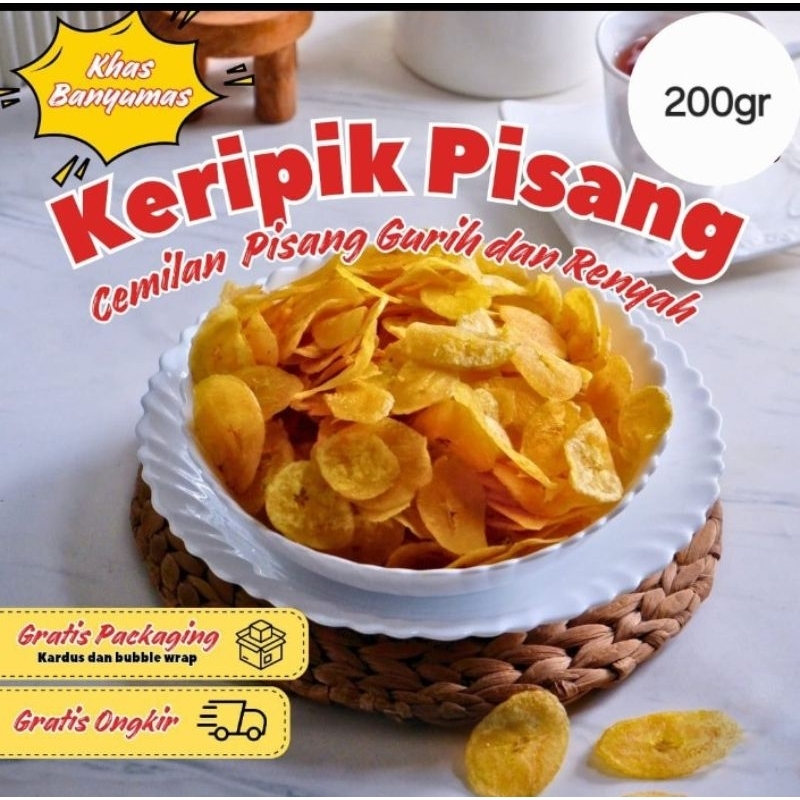

Keripik Pisang Kepok / Asin Renyah Gurih(Bulat)
