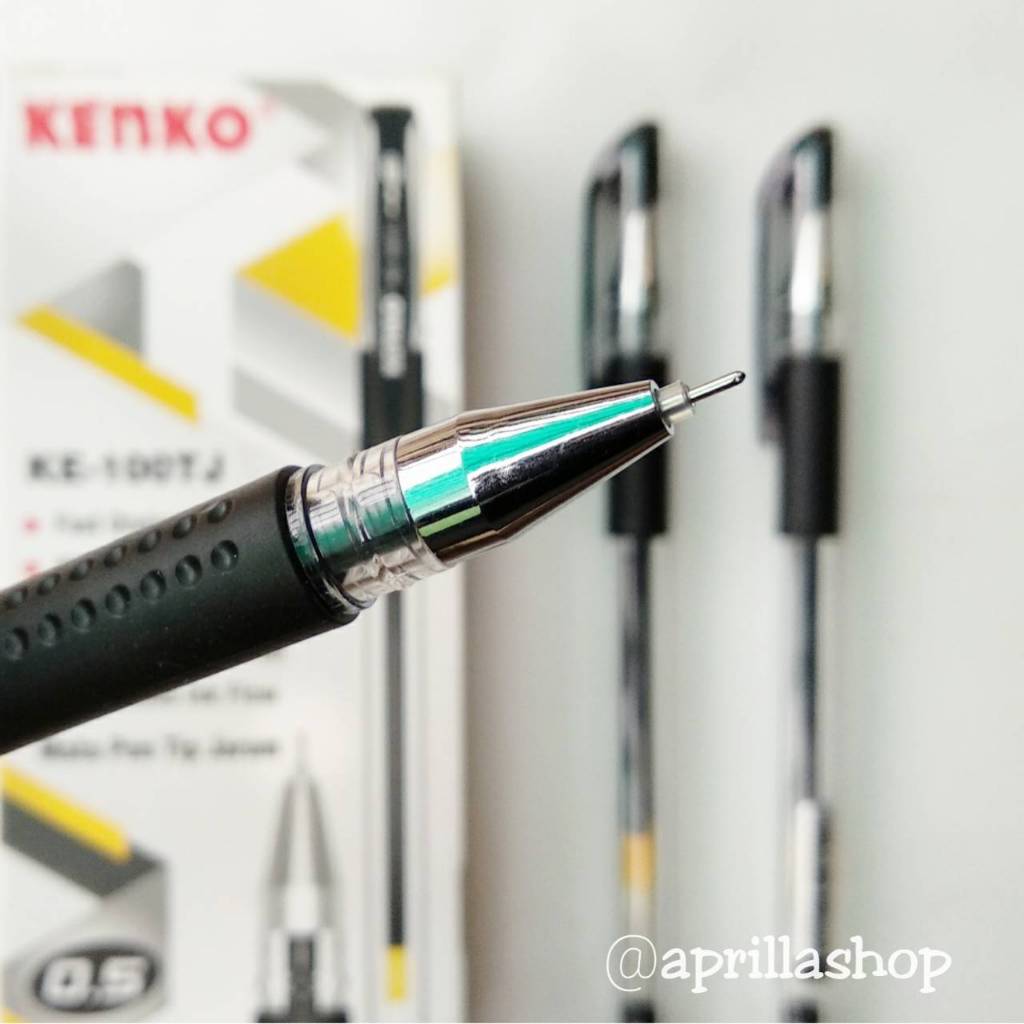 

pulpen kenko KE-100TJ 0.5 mm ujung lancip anti air (1pack 12pcs)
