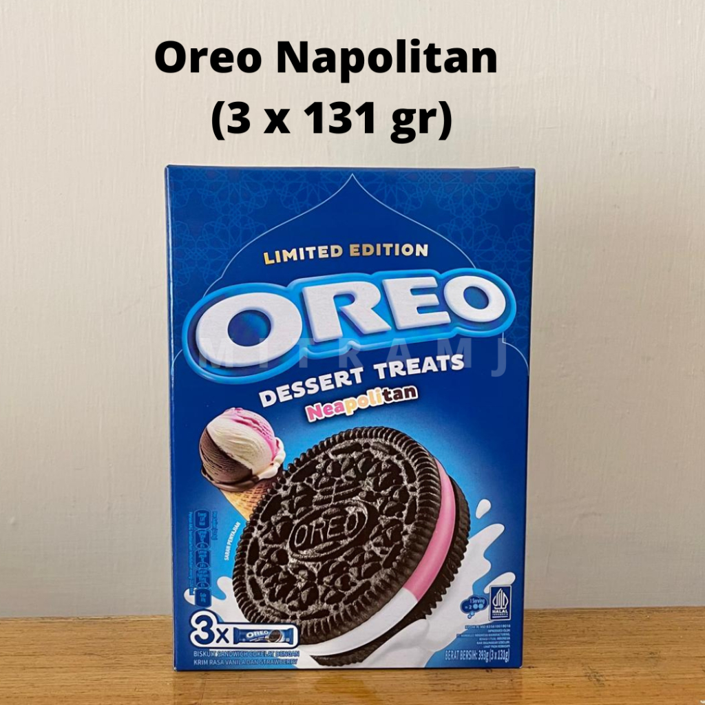 

(LIMITED EDITION) OREO NEAPOLITAN (393 GR) - 3 X 131 GR (RAMADHAN SPECIAL EDITION)/OREO