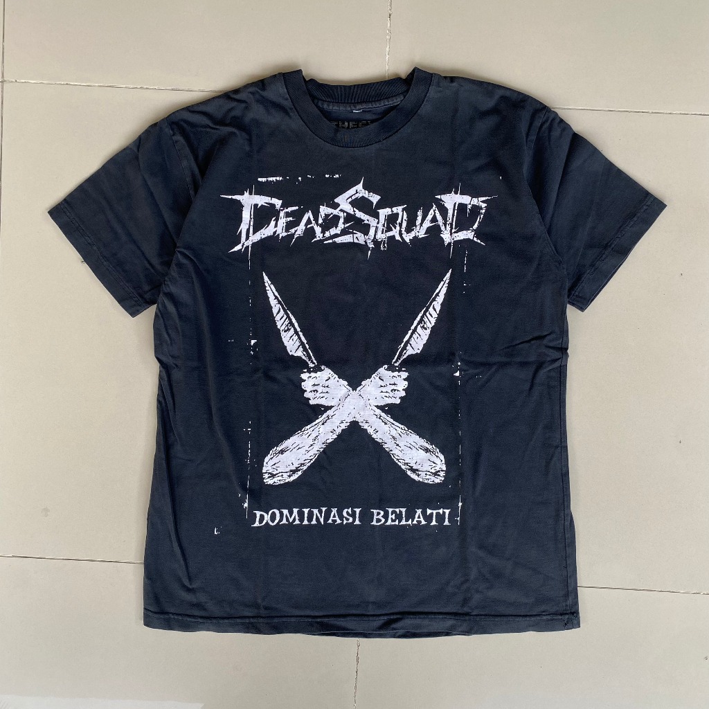DeadSquad Vintage T-Shirt 100% Original dan Rare second - Tag THE EYE MERCH - dead squad Dominasi Be