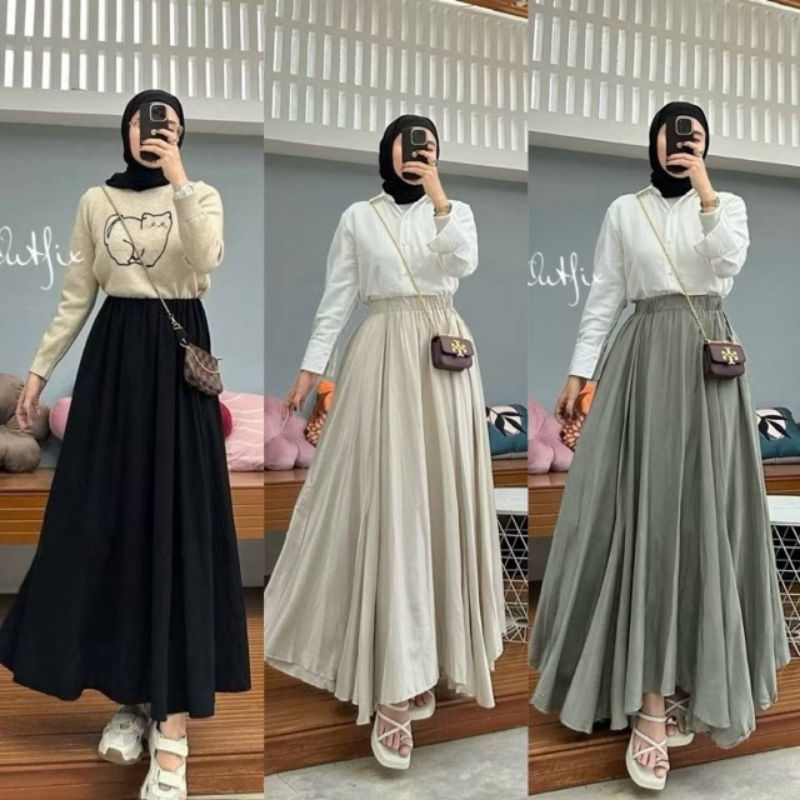 (Bisa Splitbill) Favolio Skirt Series Original By Outfix | Jastip 10k saja | NEW YA BUKAN PRELOVED