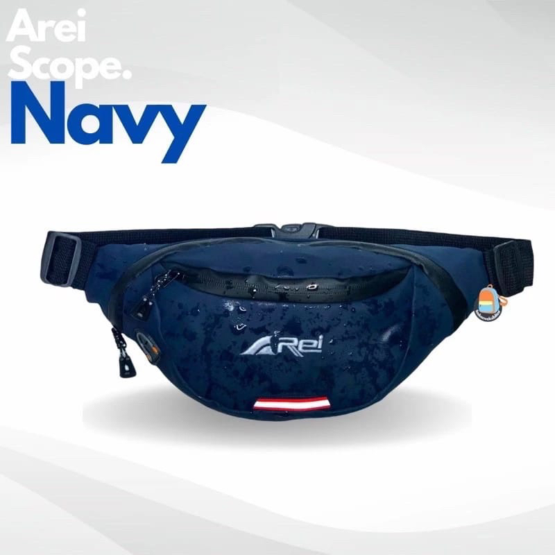 Tas Selempang Pria Arei Waterproof Tas Slempang Scope Waist Bag Wanita Crossbody Premium Rei Outdoor