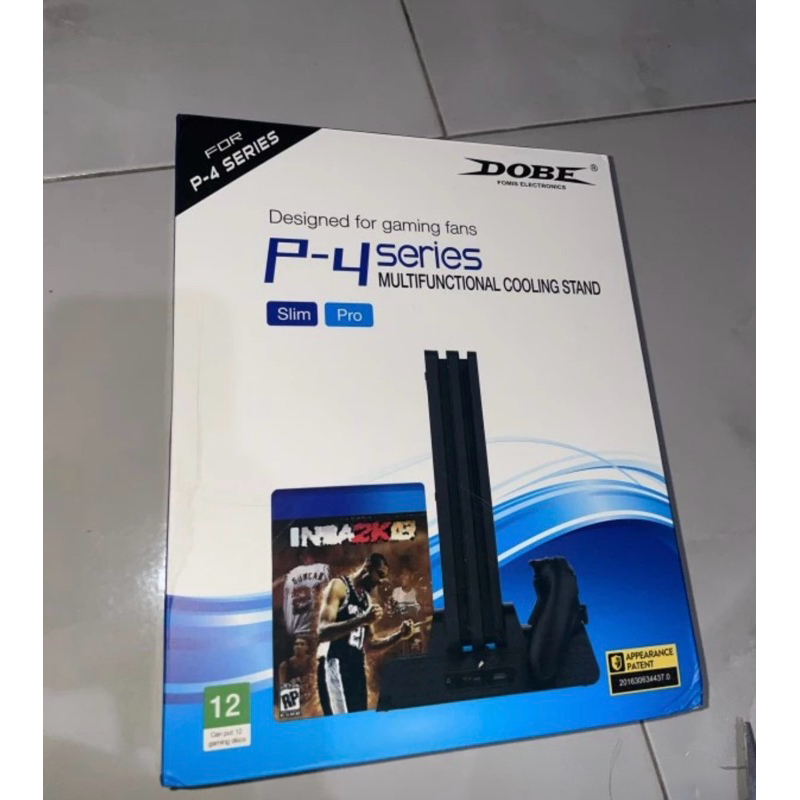 PENDINGIN DAN STAND PS4 + Charger stik NEW Dobe Multifunctional PS4 Cooling Stand Fan Playstation ps