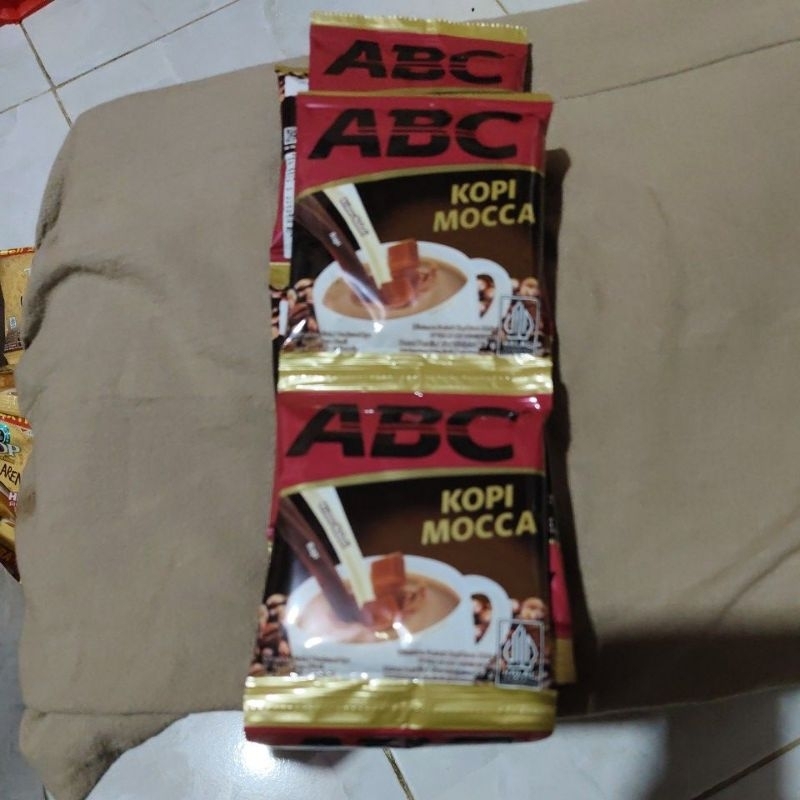 

kopi abc moca per 1 renceng isi 10