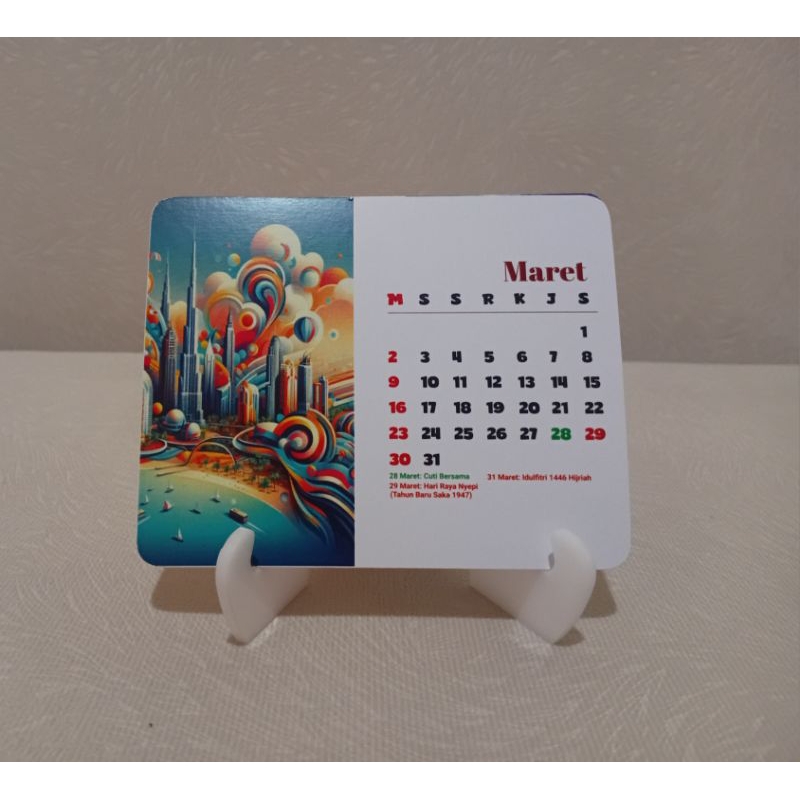 

Kalender Duduk Mini 12 Lembar