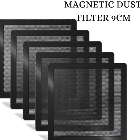 (NARA MEOW) SANJI MAGNETIC PC FAN DUST FILTER DEBU KIPAS 9CM MAGNET CASING DESKTOP