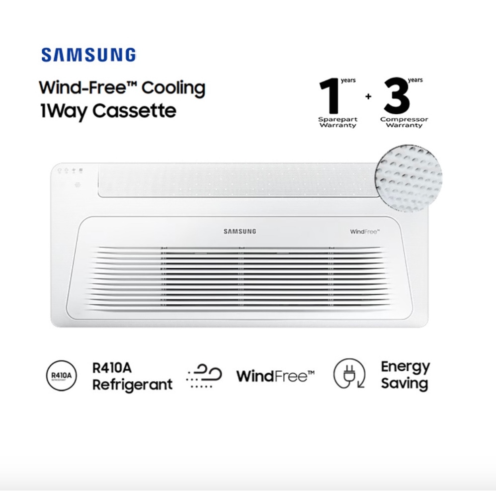 Samsung AC Cassette Inverter 1 Way Wind-Free 2 PK - AC052TN1DKC/EA