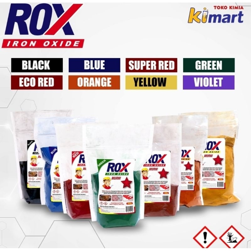 ROX IRON OXIDE pigmen pewarna iron oxide powder 1kg pigmen pewarna bata dan keramik