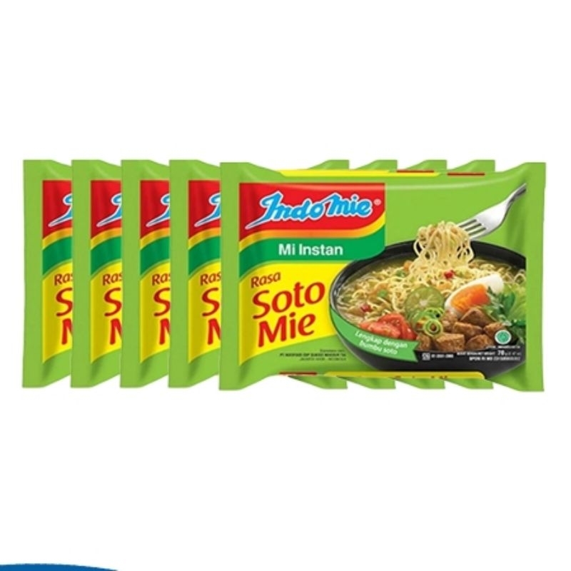 

PAKET HEMAT INDOMIE KUAH SOTO ISI 5