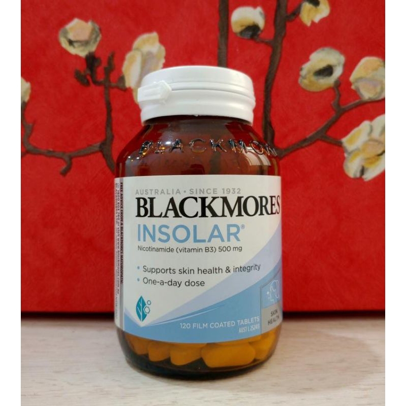 Blackmores Insolar 120 Tablets Vitamins B3 nicotinamide skin health blackmores