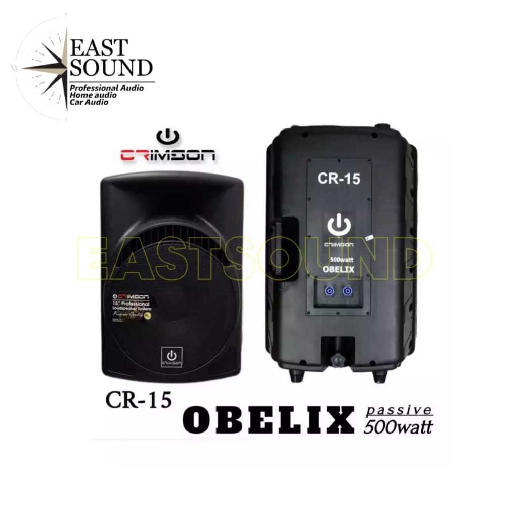SPEAKER PORTABLE 15 INCH CR 15 PASIF OBELIX 500 WATT