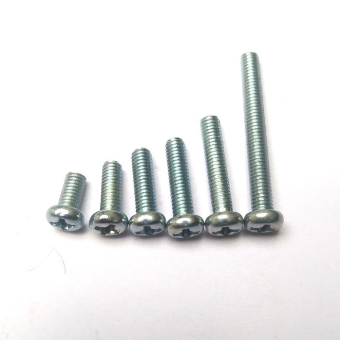 BAUT 3MM HIGH 8MM BAUT M3 PANJANG 0,8CM BAUT CROSS M3X8MM
