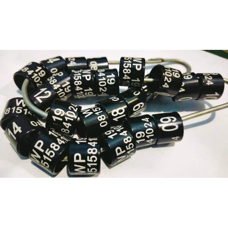 RING MERPATI DEWASA LUBANG 9 MM CETAK NAMA