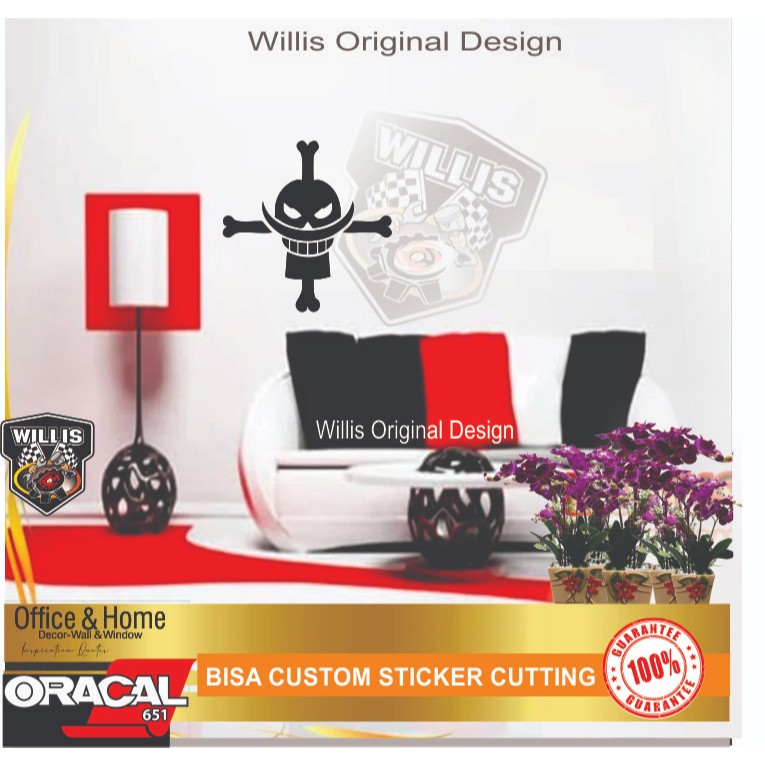 Stiker Whitebeard | Cutting Sticker Whitebeard One Piece | Stiker Shirohige | Sticker Shirohige | St