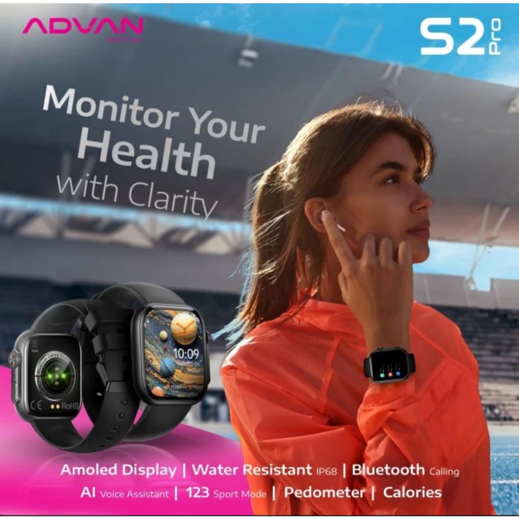 JAM TANGAN TERBARU SMARTWATCH ADVAN S2 PRO