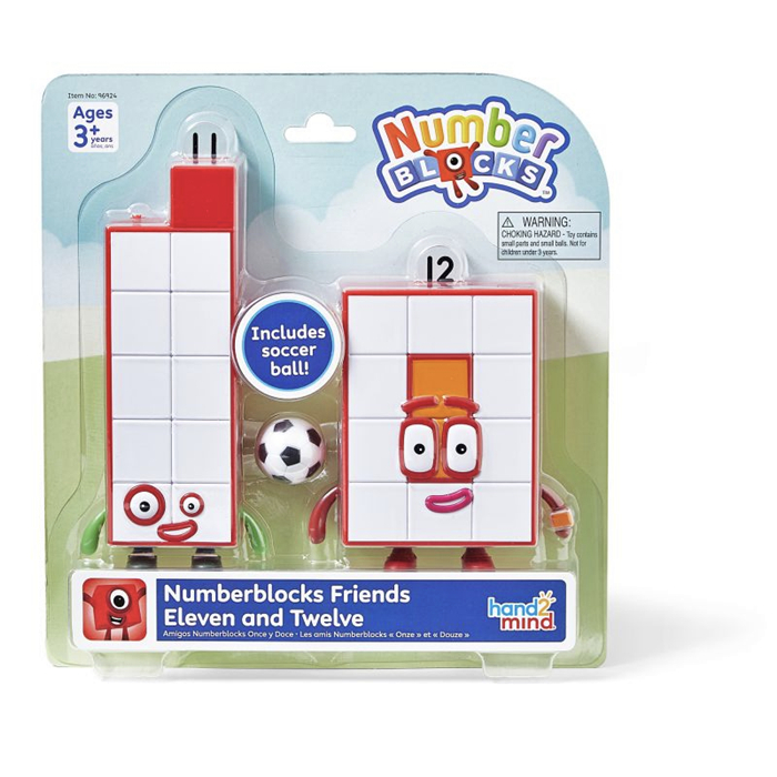 Hand2Mind Numberblocks Friends Eleven and Twelve, Numberblocks 11 Dan 12 Mainan Edukatif Anak