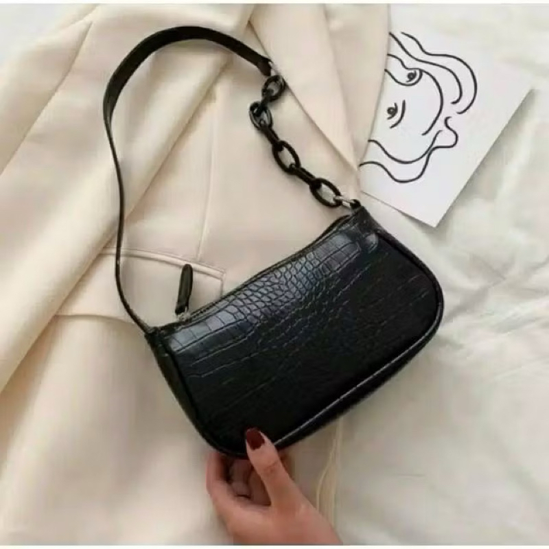 BTM-Tas bahu croco acrilic/shoulder bag